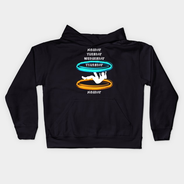 Black Hole Weekend Kids Hoodie by CrissWild